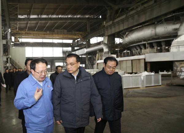 李克强考察太钢1 李克强考察太钢1